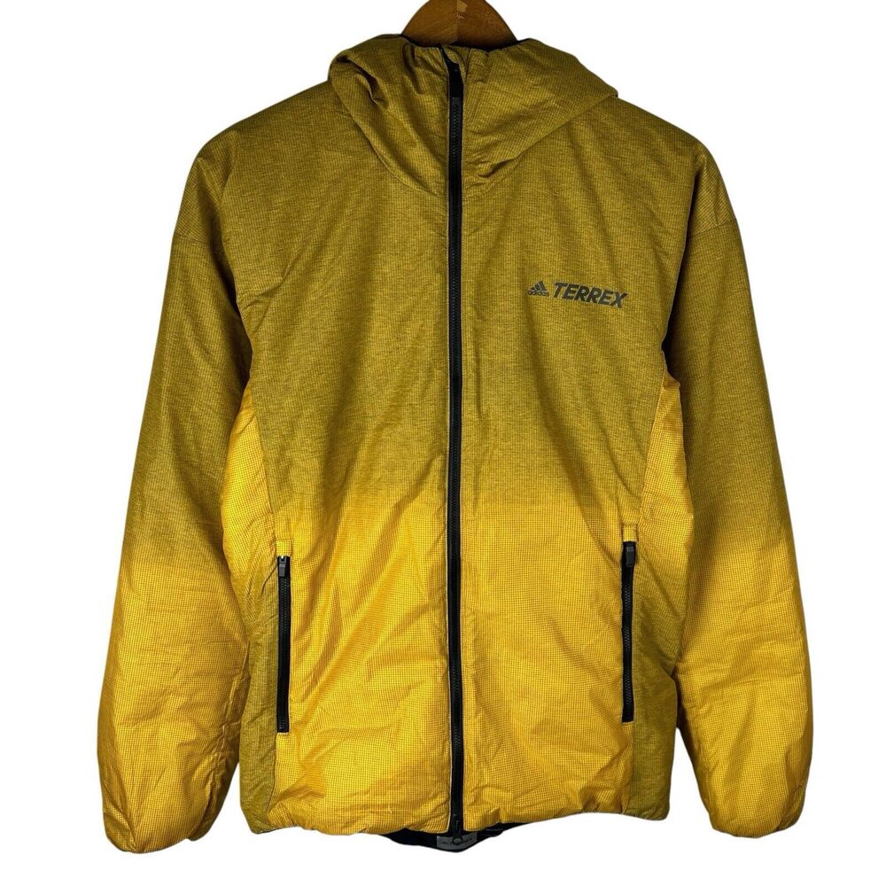 Adidas Mens S Zip Jacket Hooded Terrex Pack It Primaloft Puffer Insulated Casual
